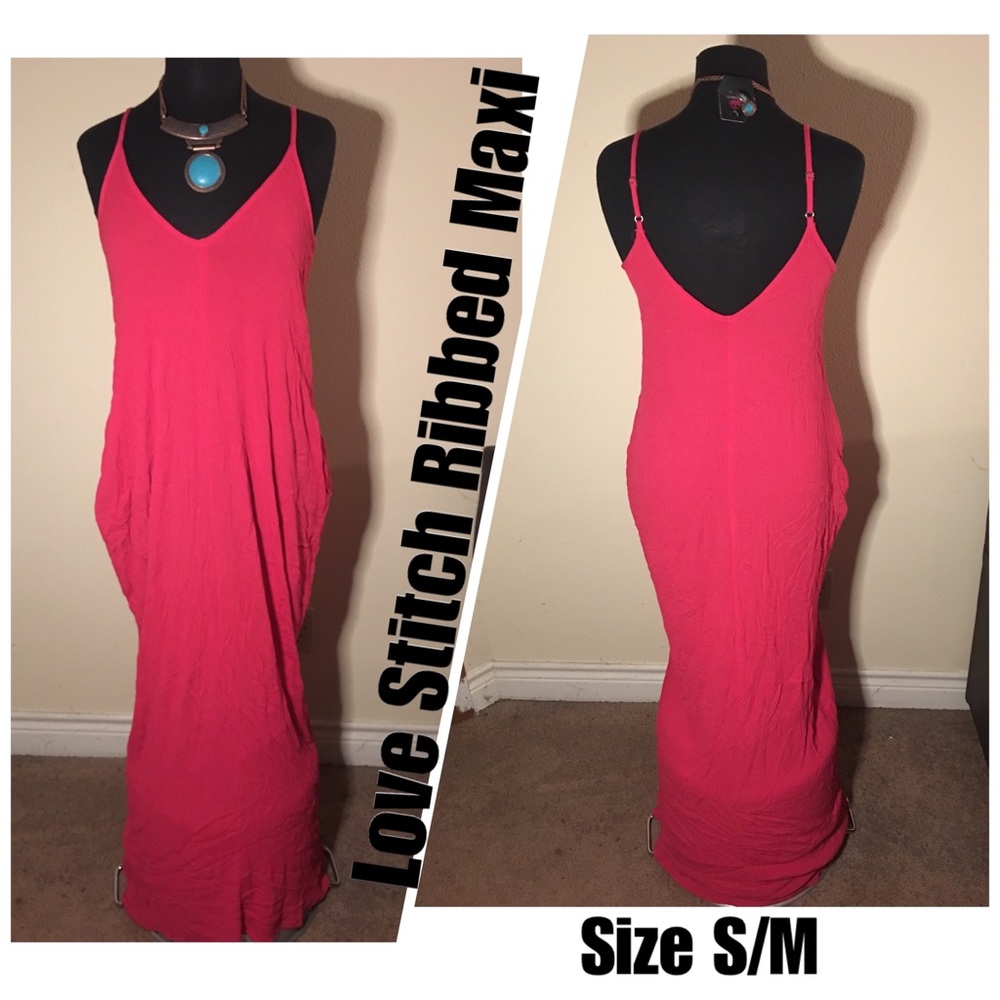 Love Stitch Ribbed Maxi